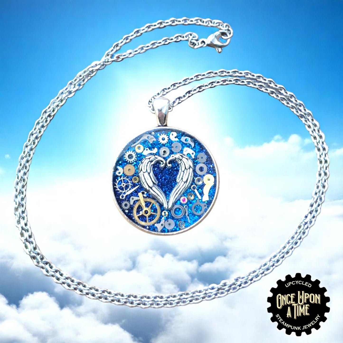 Angel Heart Lg Round Watch Part Pendant