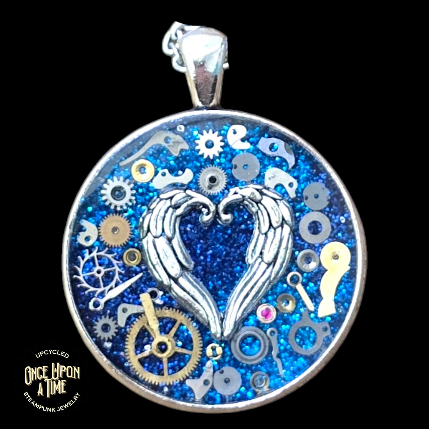 Angel Heart Lg Round Watch Part Pendant