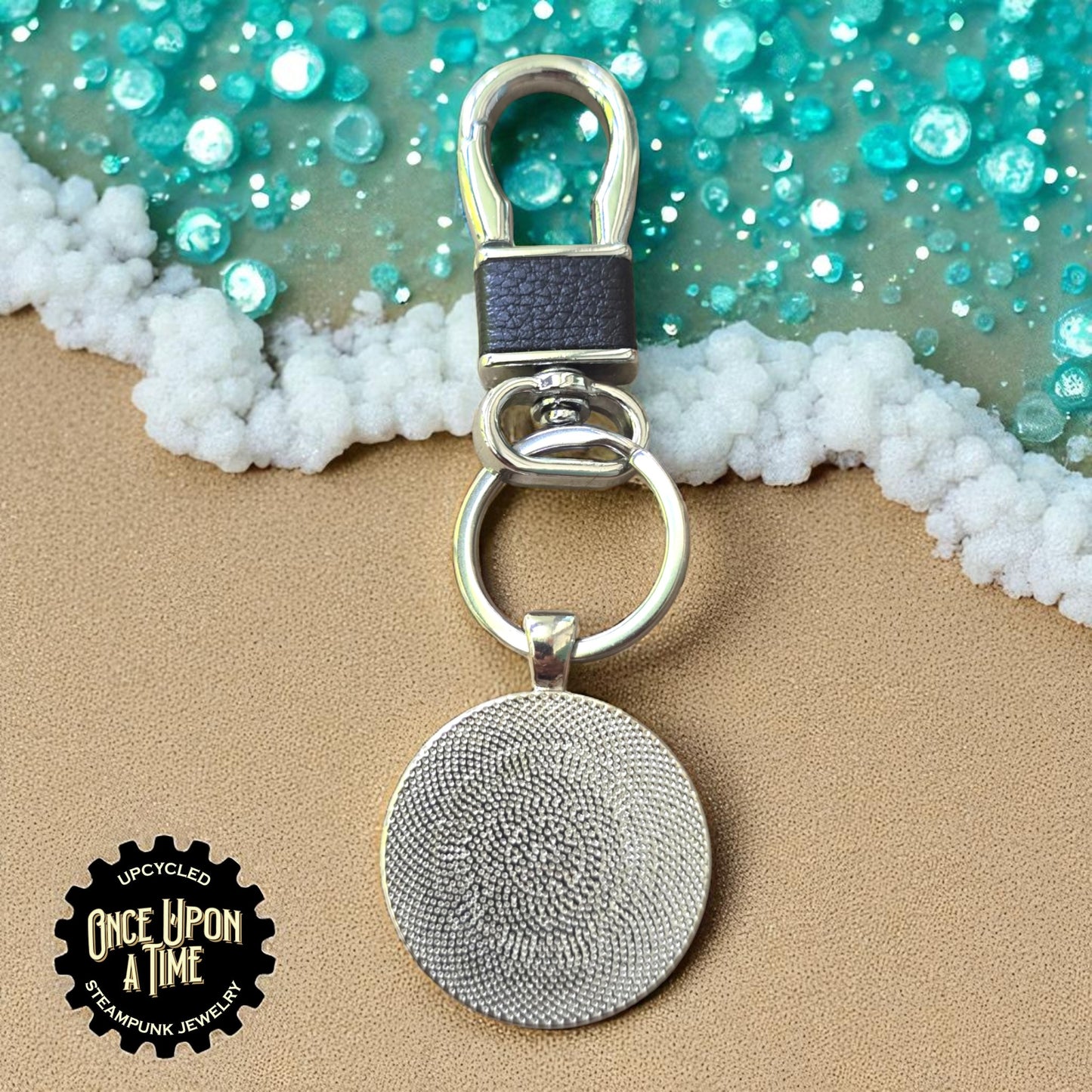 Large Round Watch Part Keychains