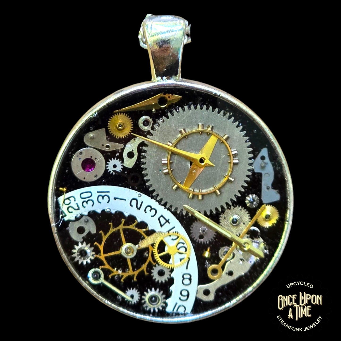 Cog Calendar Lg Round Watch Part Pendant
