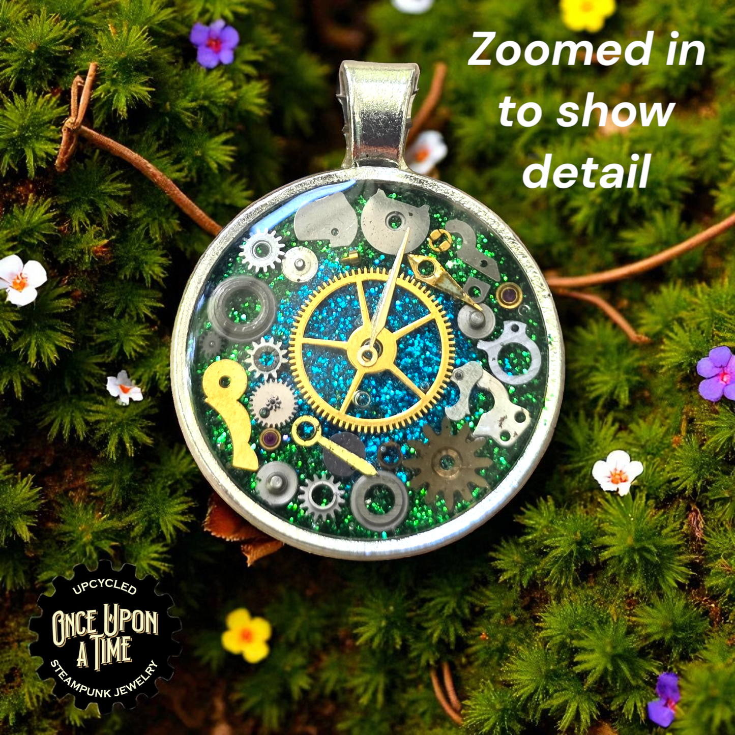 Large Round Watch Part Keychains