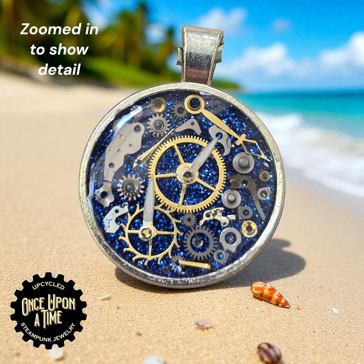 Large Round Watch Part Keychains