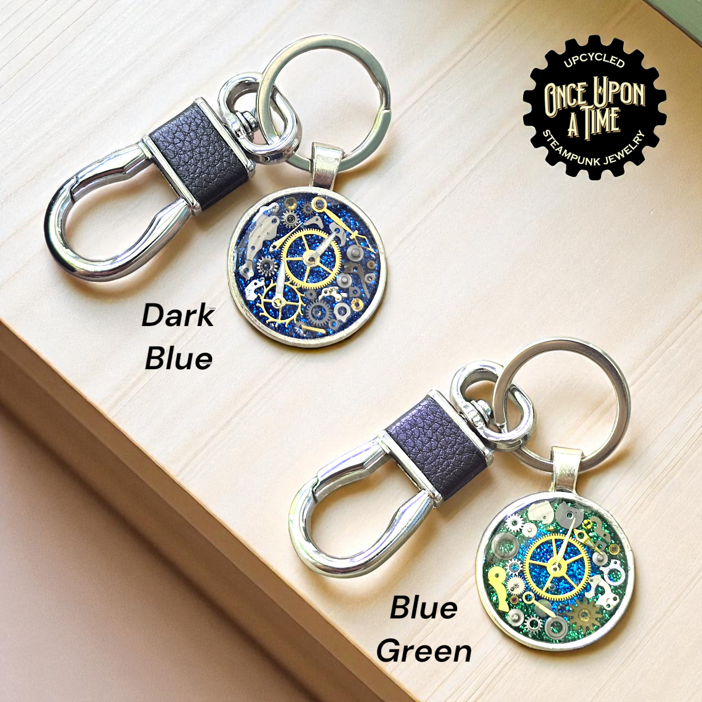 Large Round Watch Part Keychains