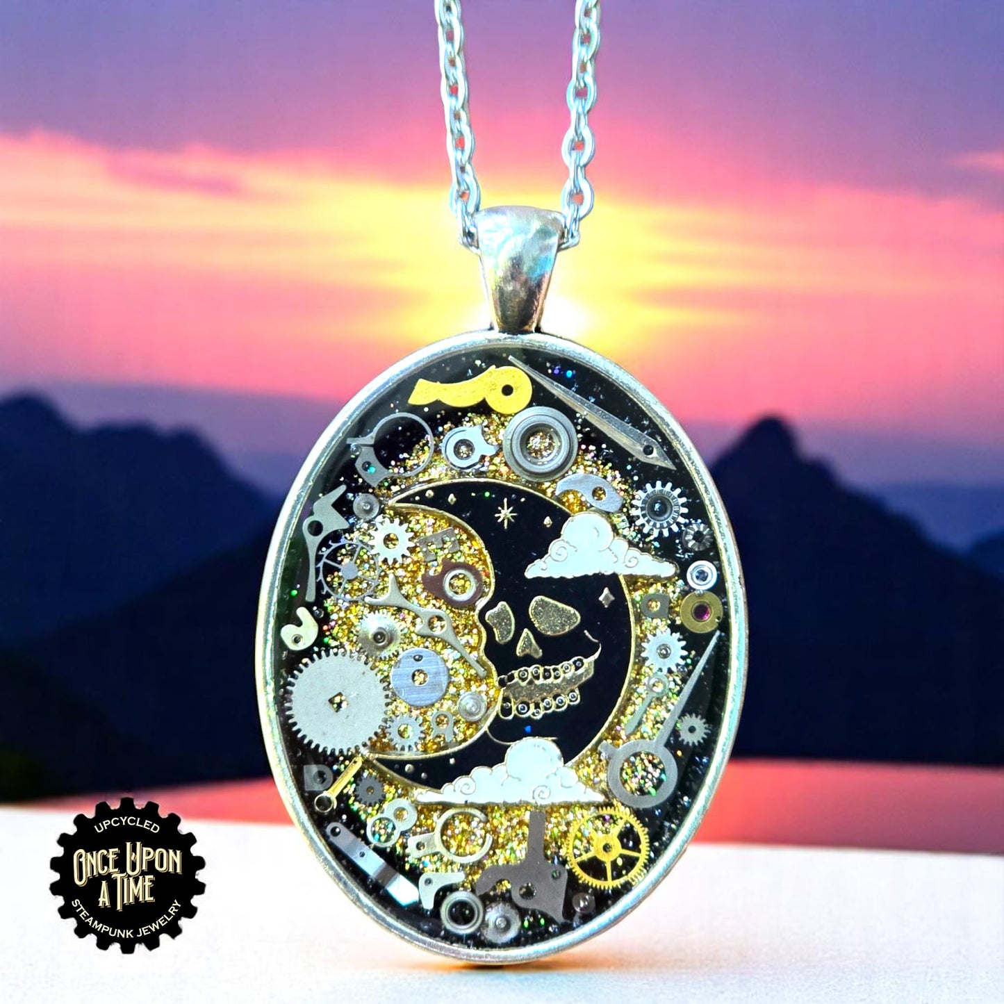 Mac Moon Oval Watch Part Pendant