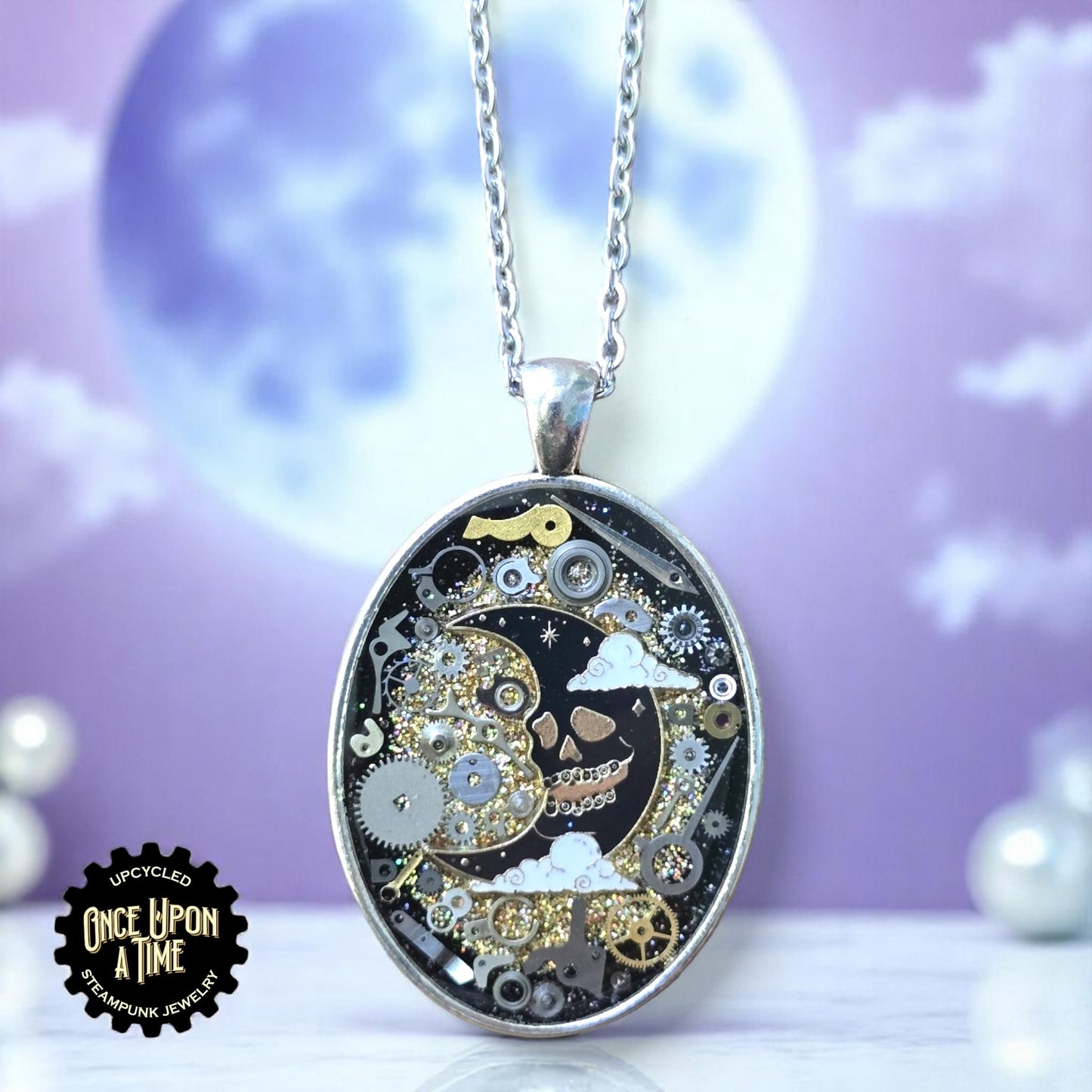 Mac Moon Oval Watch Part Pendant