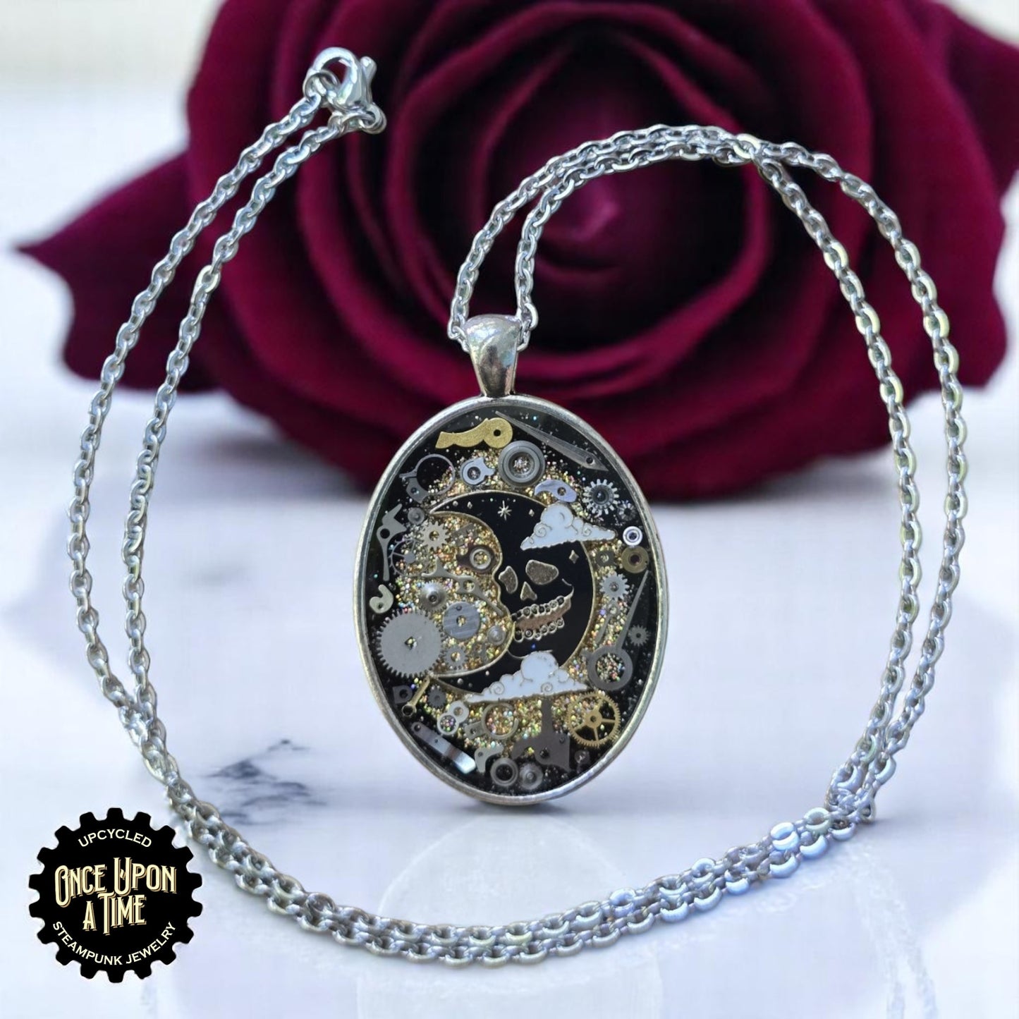Mac Moon Oval Watch Part Pendant