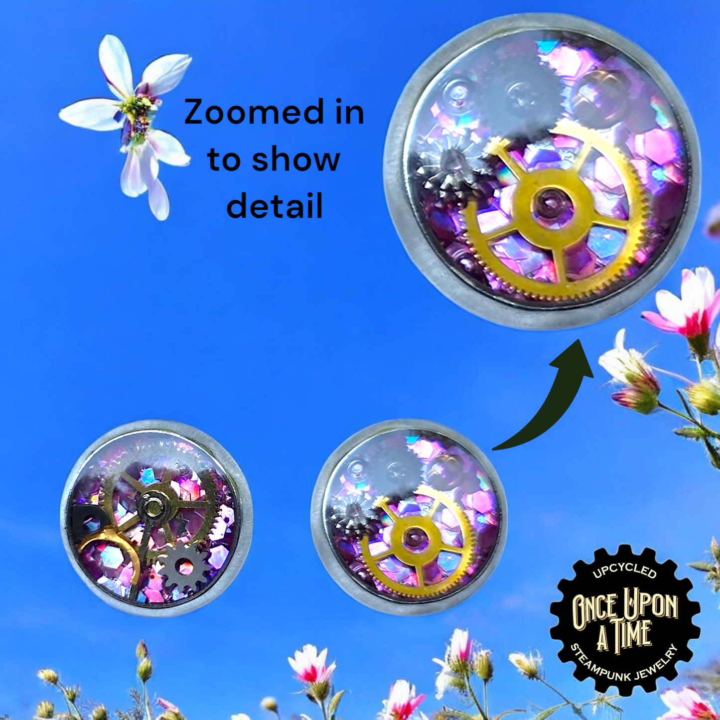 XSmall Stud Post Watch Part Earrings