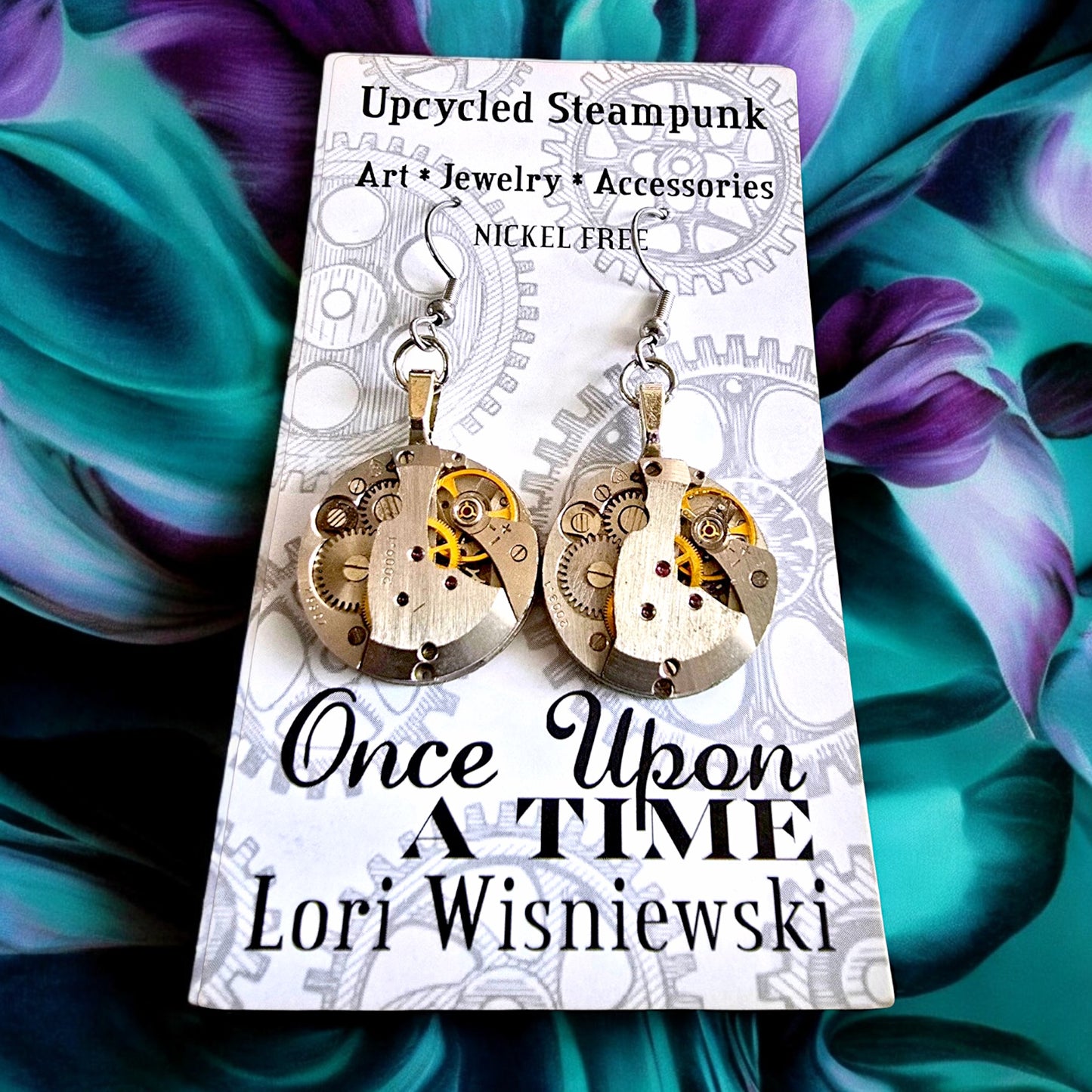 Ukrainian Movement Watch Part Earrings- Soviet Era