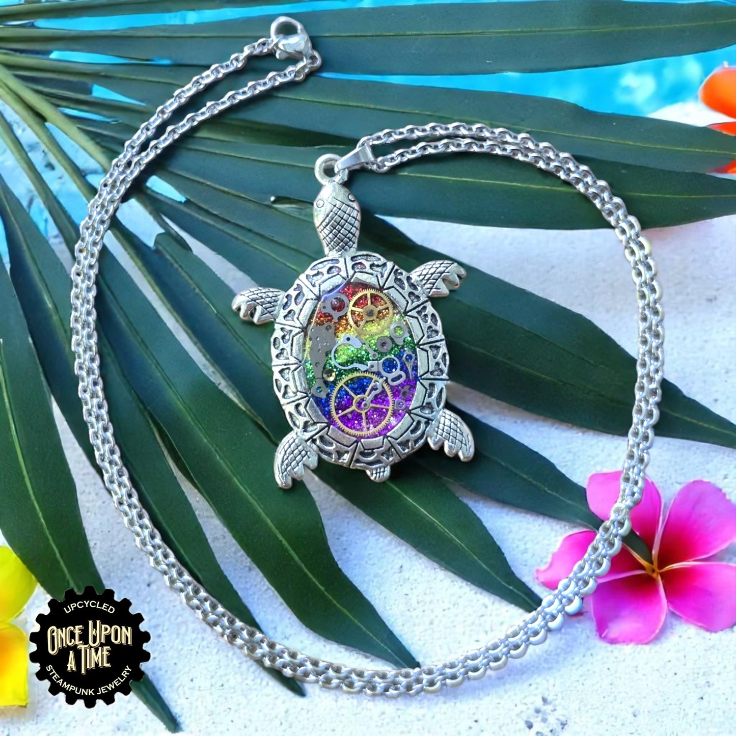 Turtle Oval Watch Part Pendants