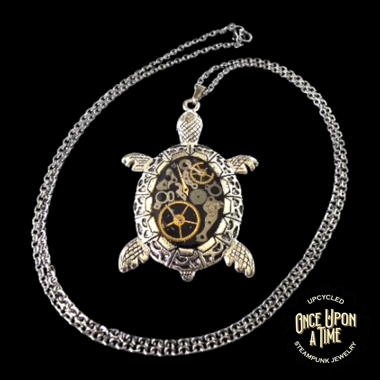 Turtle Oval Pendant Watch Part Pendant