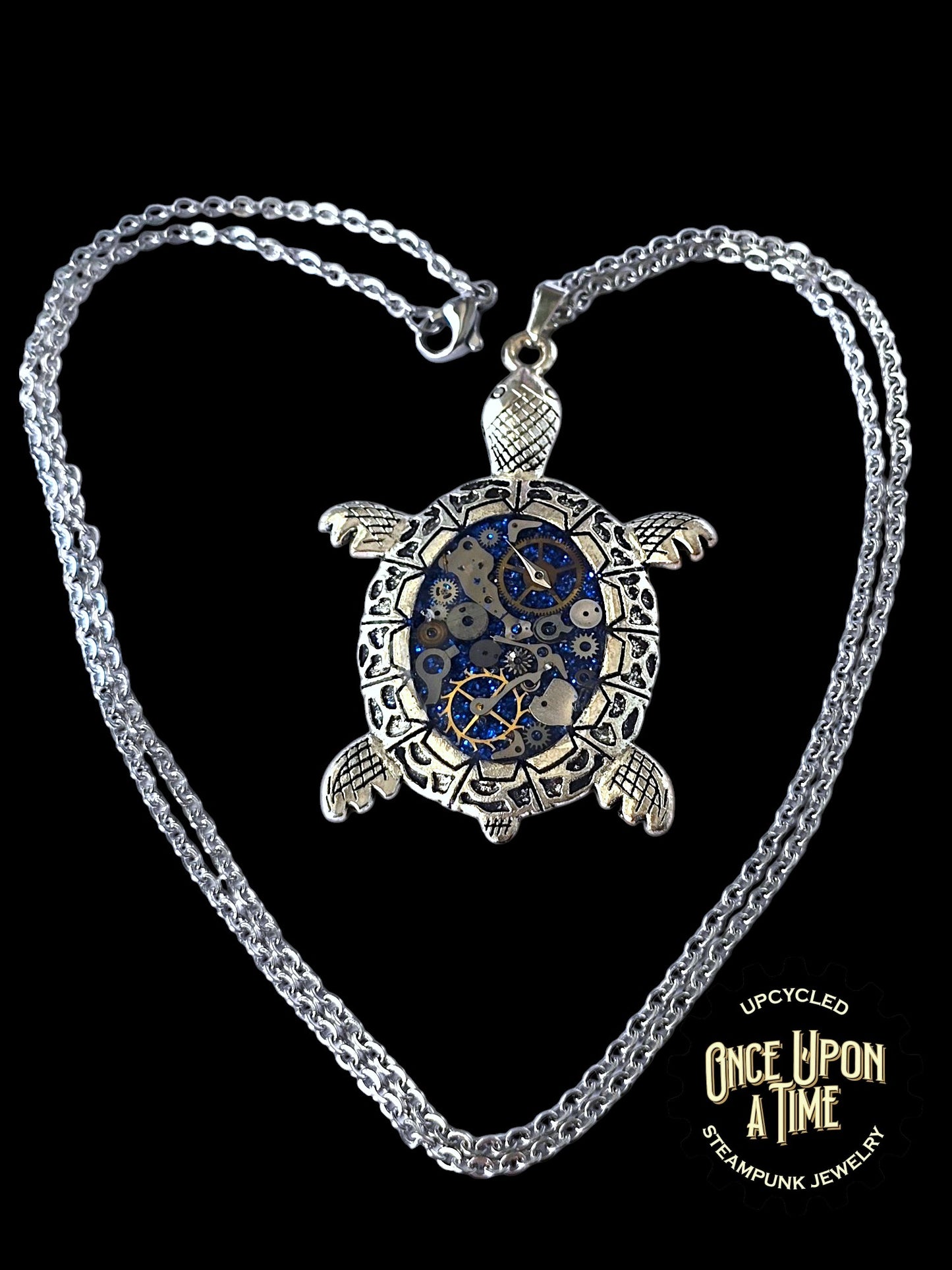 Turtle Oval Pendant Watch Part Pendant
