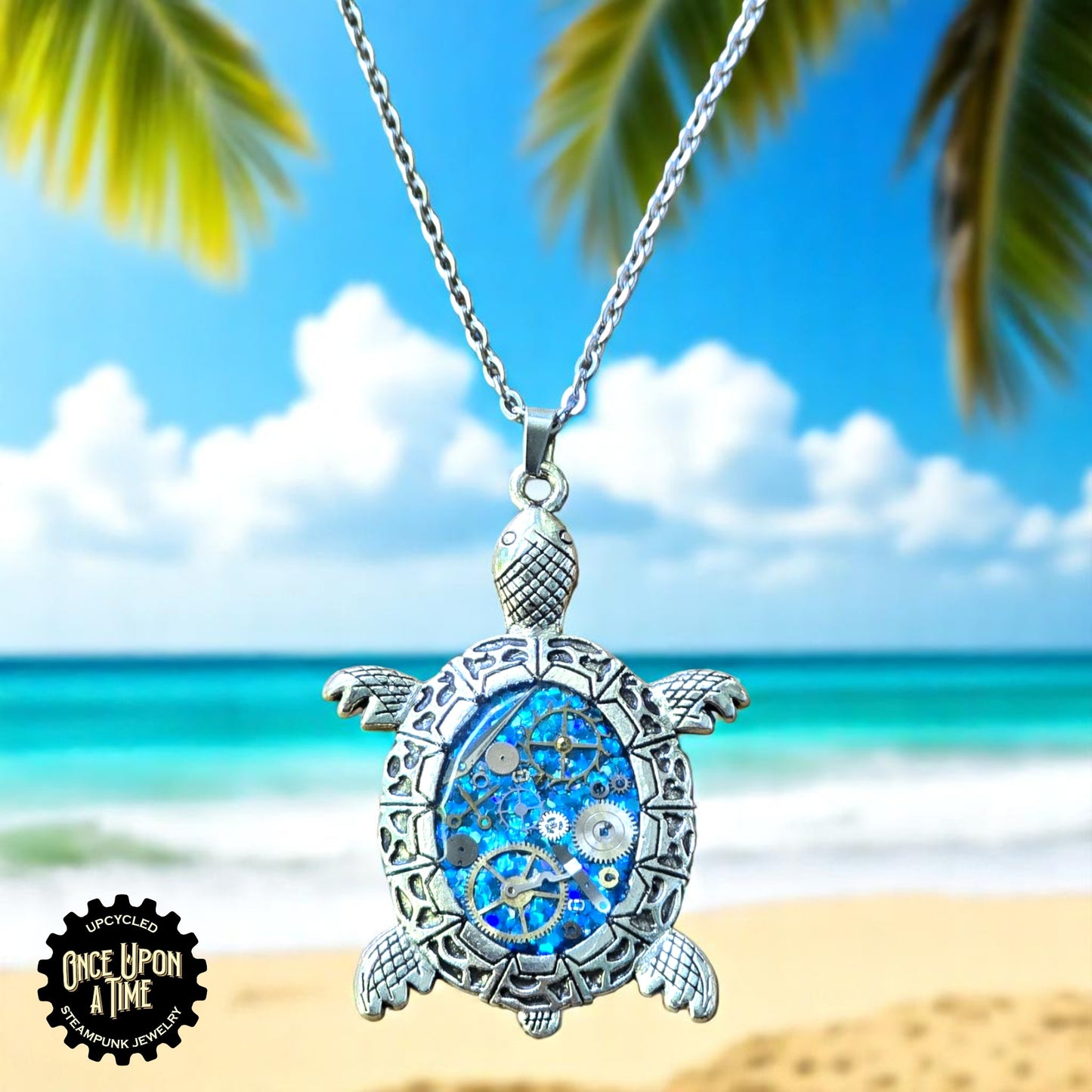 Turtle Oval Watch Part Pendants