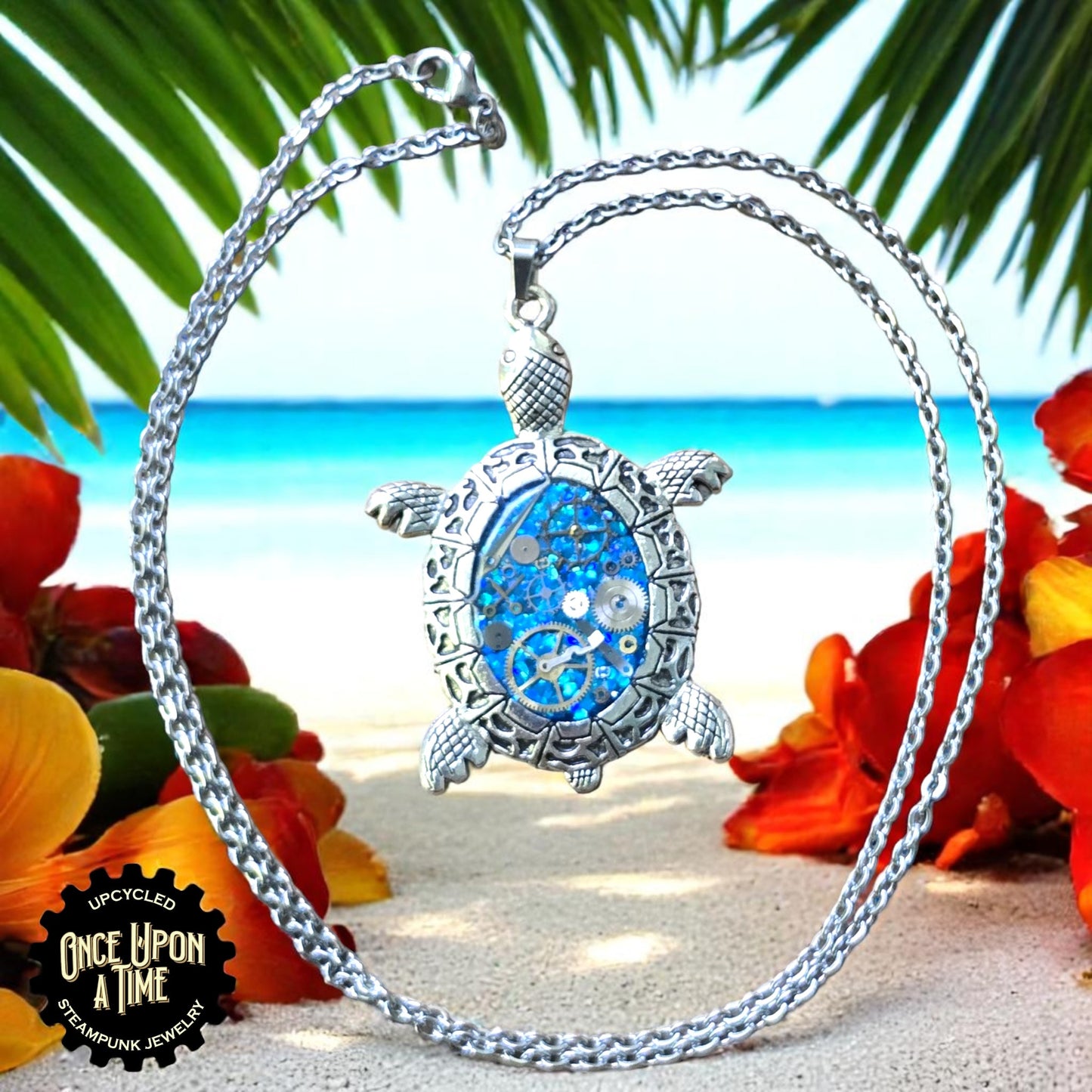 Turtle Oval Watch Part Pendants