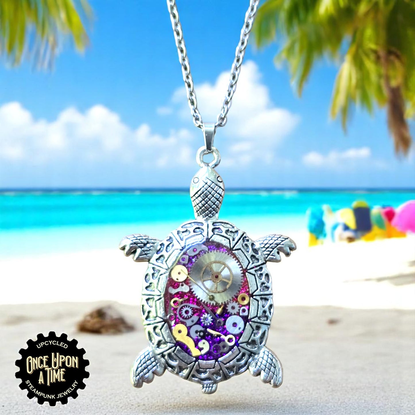 Turtle Oval Watch Part Pendants