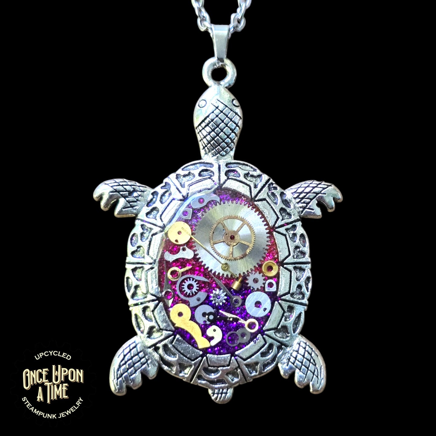 Turtle Oval Watch Part Pendants