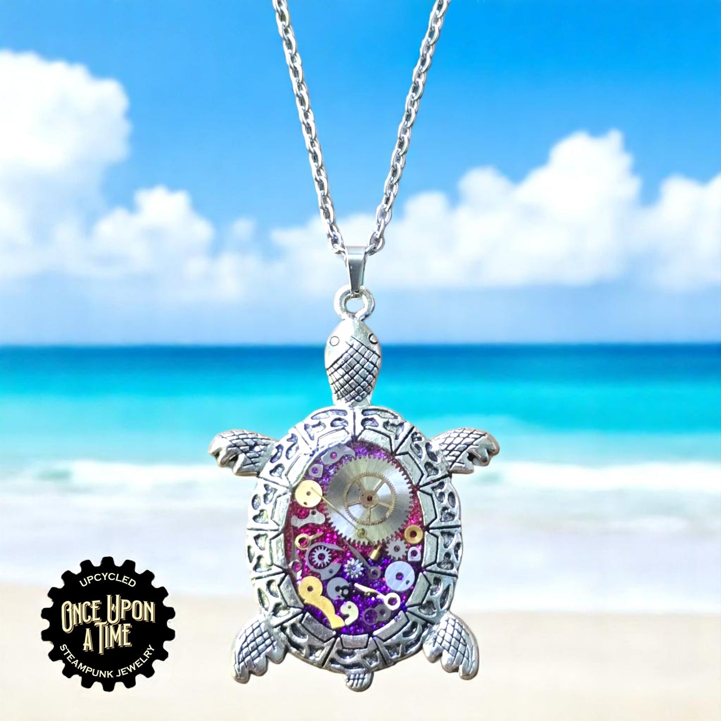 Turtle Oval Watch Part Pendants