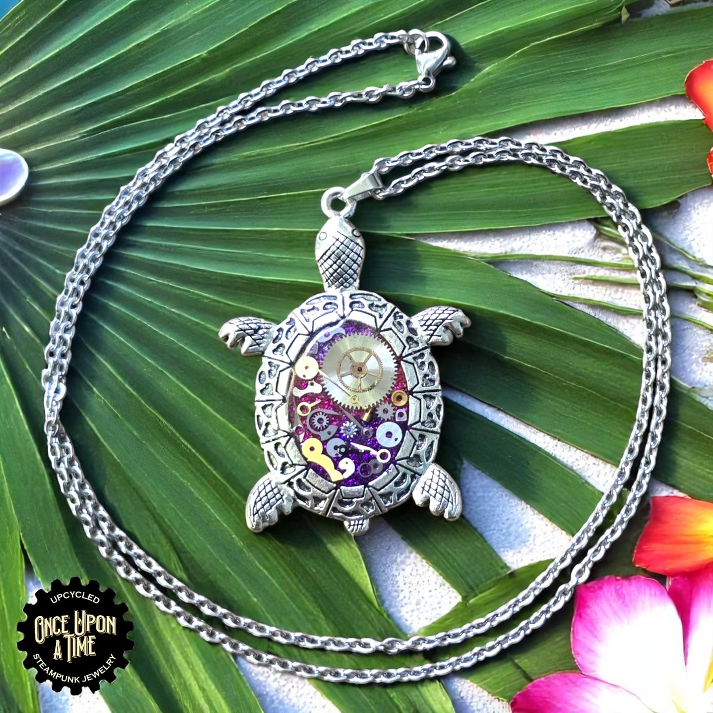 Turtle Oval Watch Part Pendants