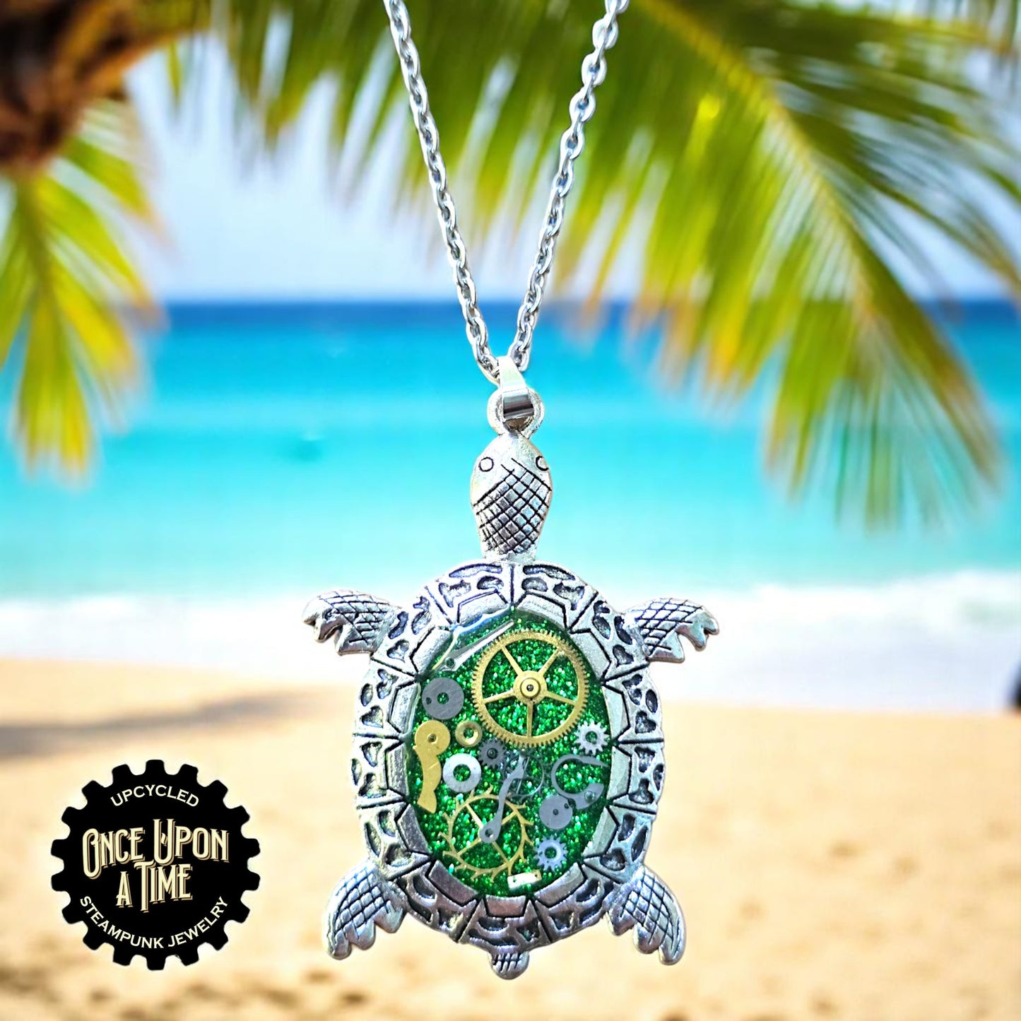 Turtle Oval Watch Part Pendants