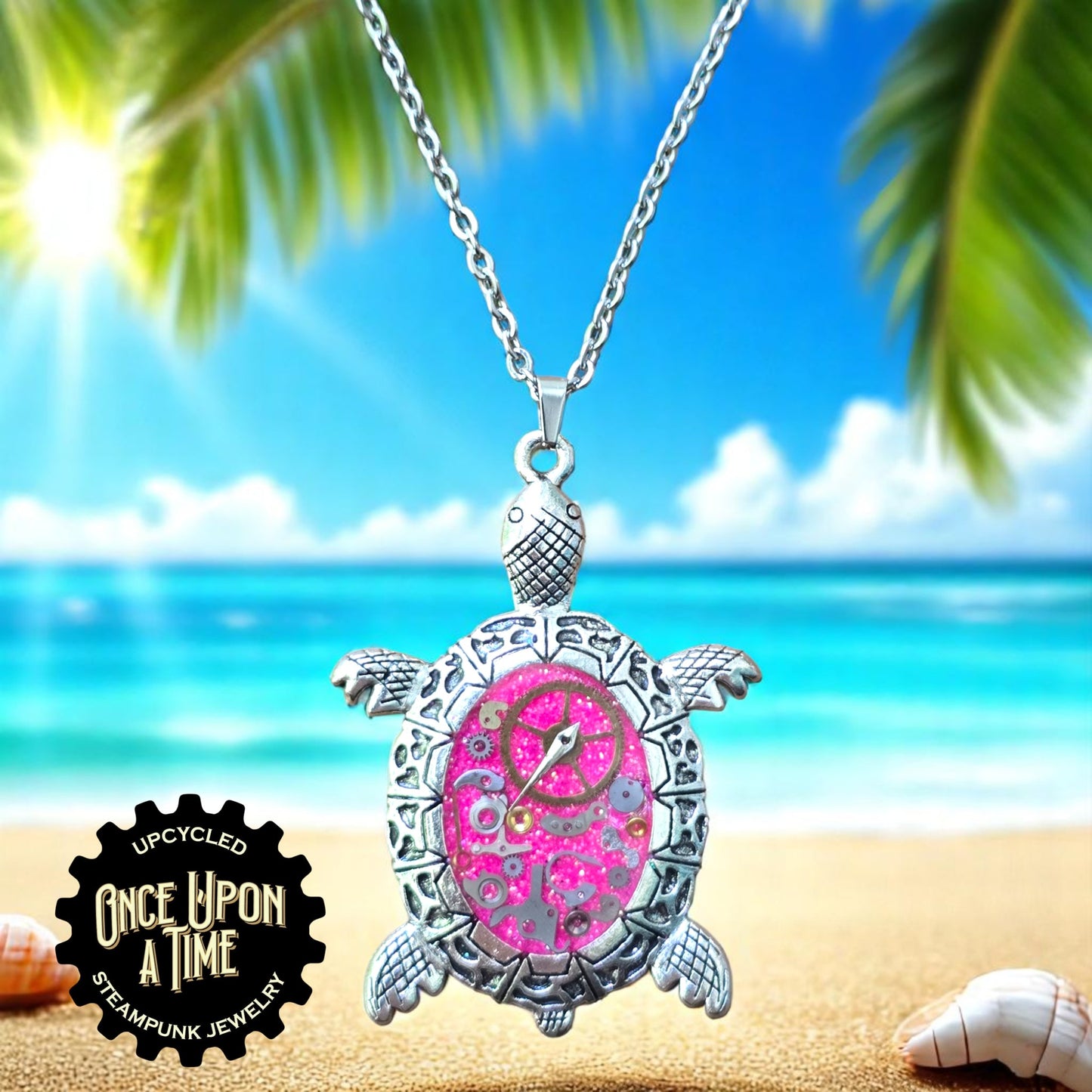 Turtle Oval Watch Part Pendants