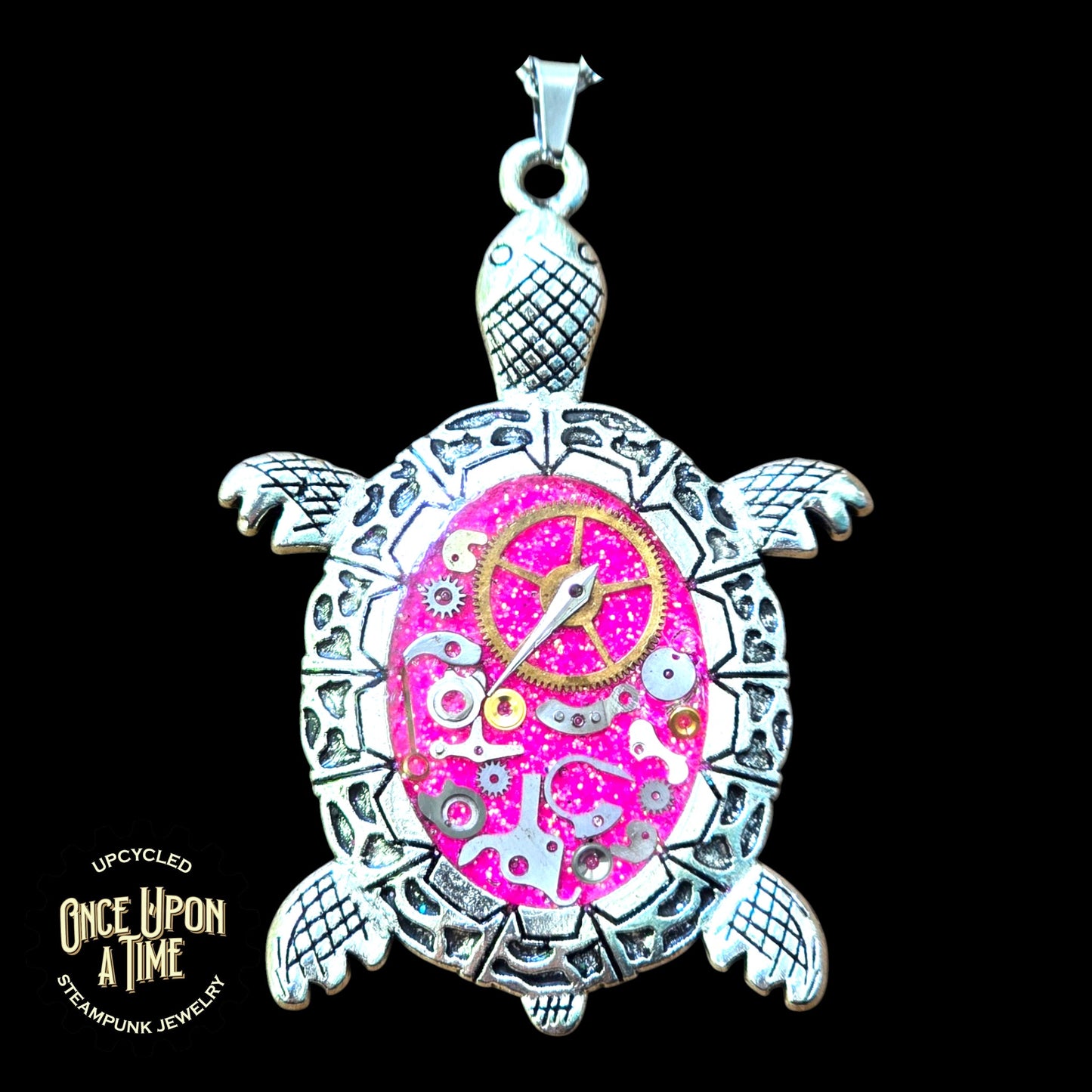 Turtle Oval Watch Part Pendants