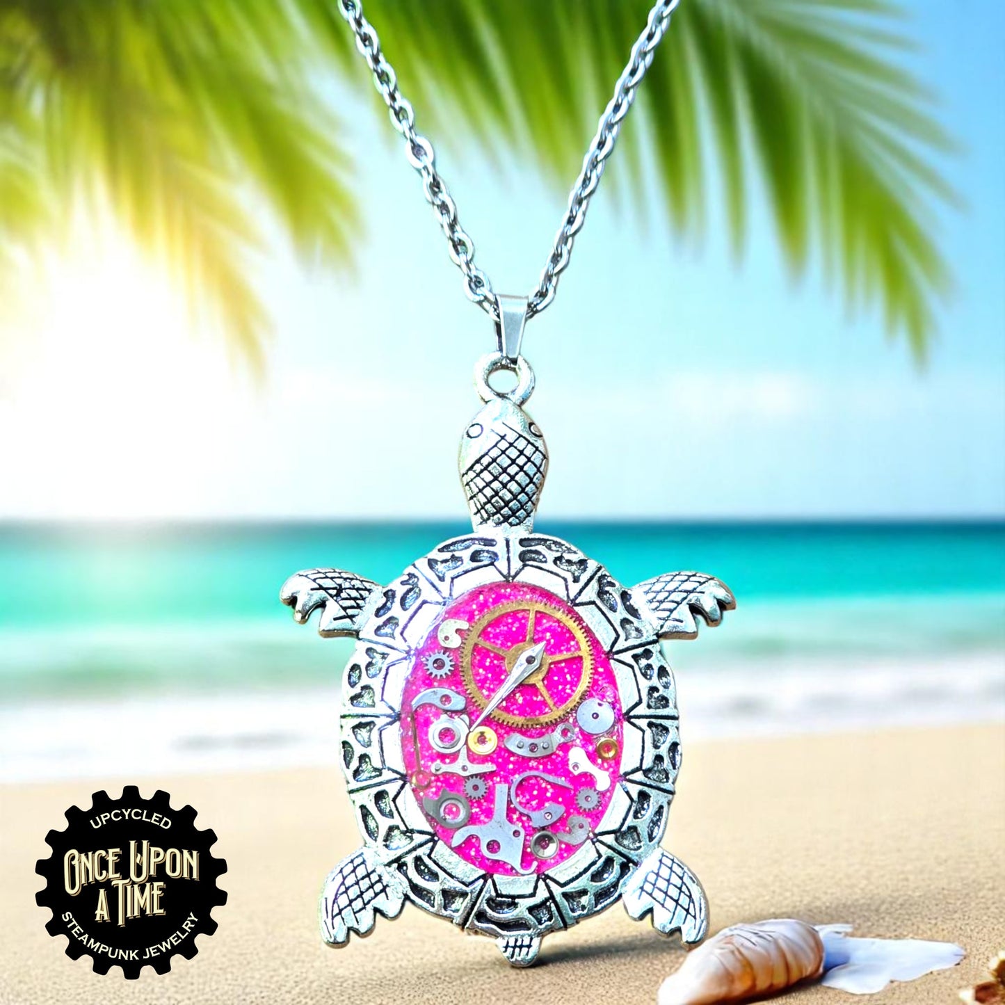 Turtle Oval Watch Part Pendants