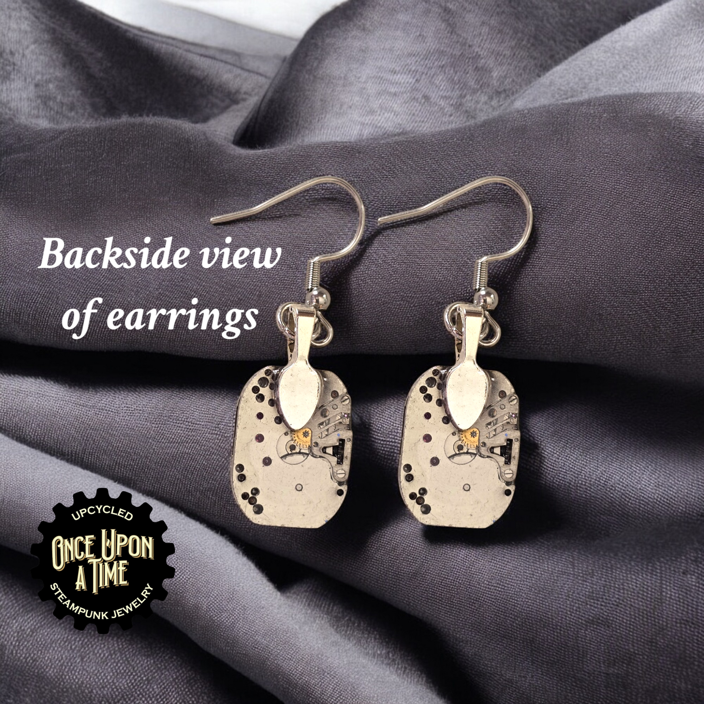 Ukrainian Movement Watch Part Earrings- Soviet Era