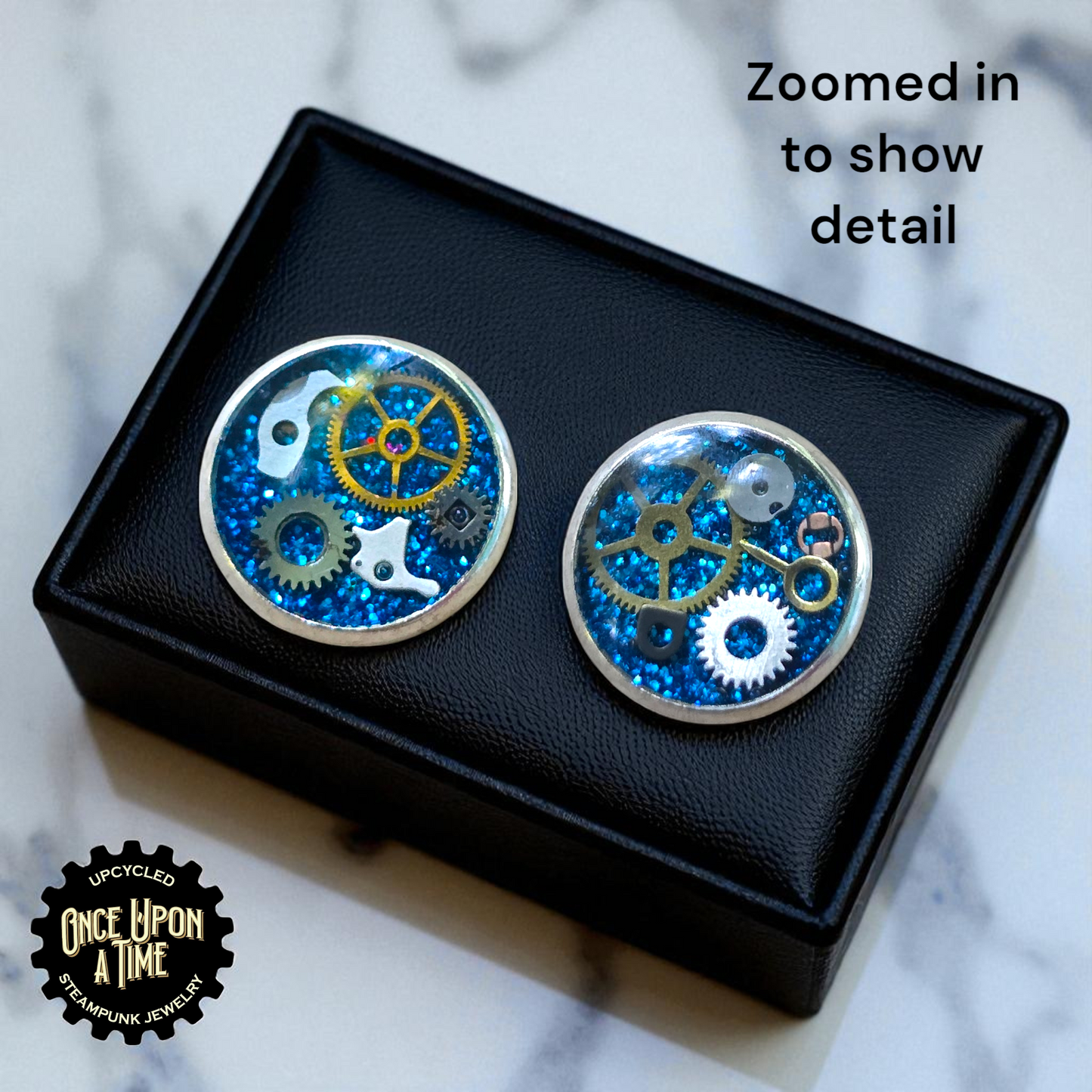 Small Stud Post Watch Part Earrings