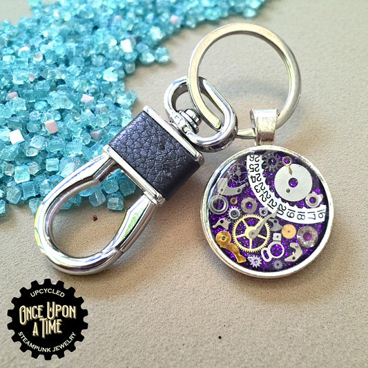 Calendar Small Round Watch Part Pendant Keychain