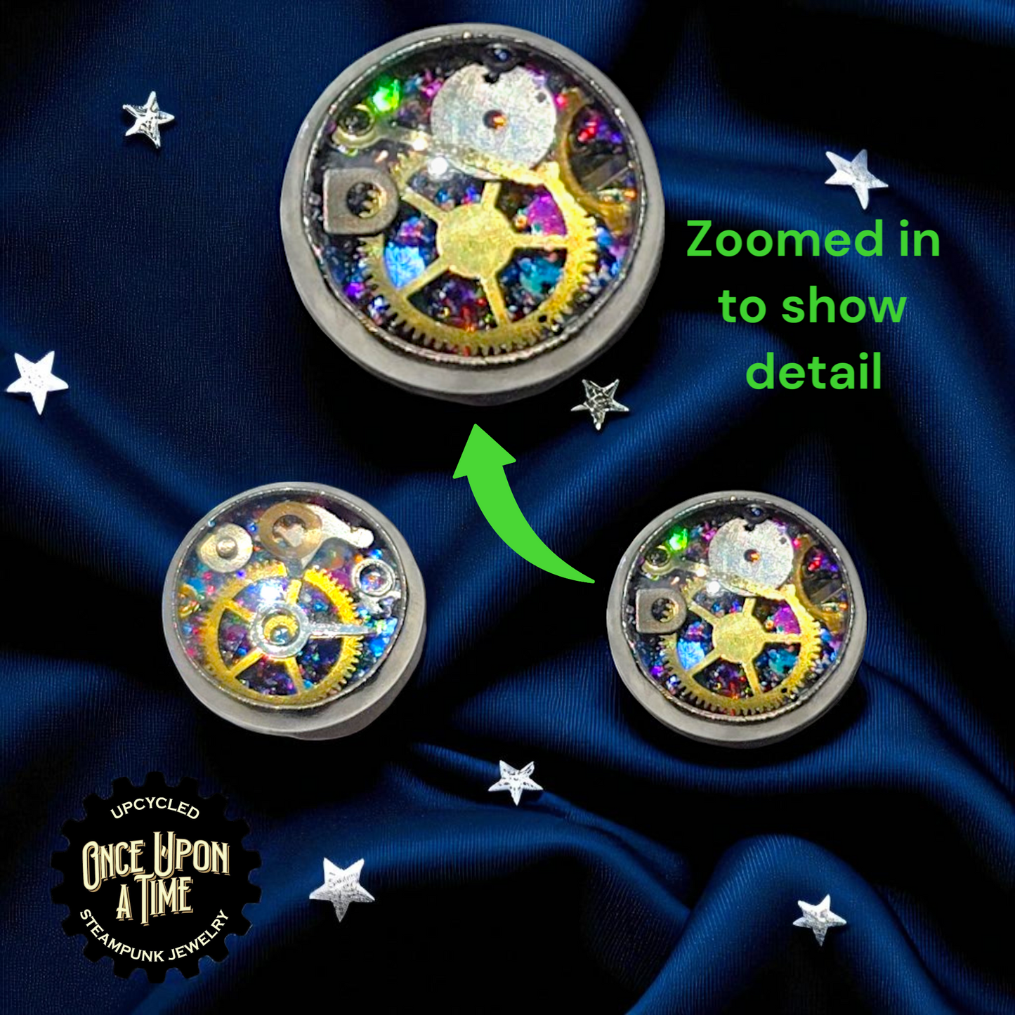 Small Stud Post Watch Part Earrings