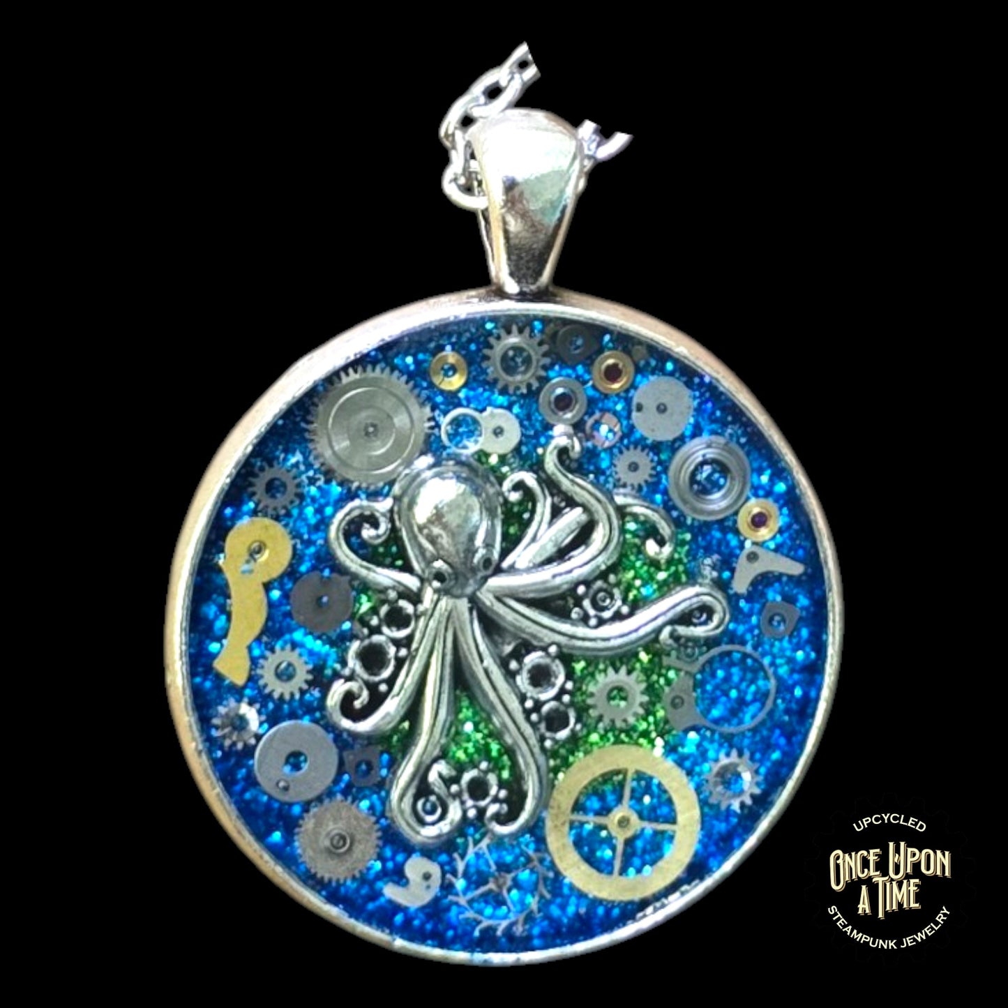 Octopus Lg Round Watch Part Pendant