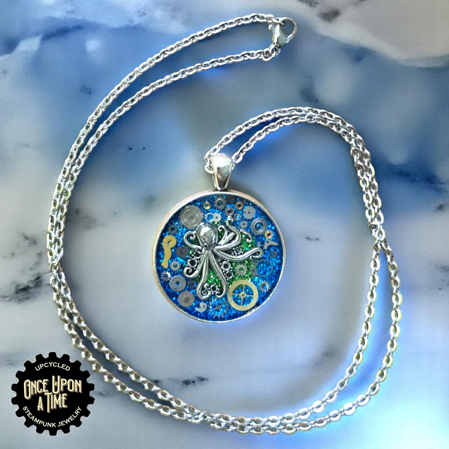 Octopus Lg Round Watch Part Pendant