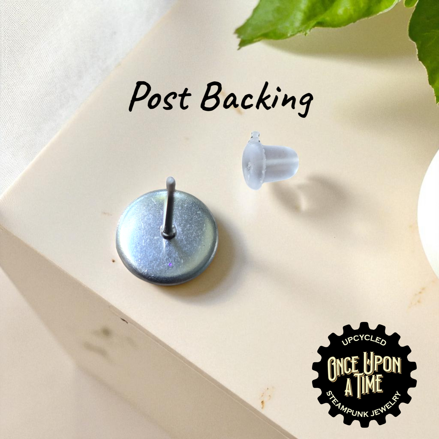 Small Stud Post Watch Part Earrings