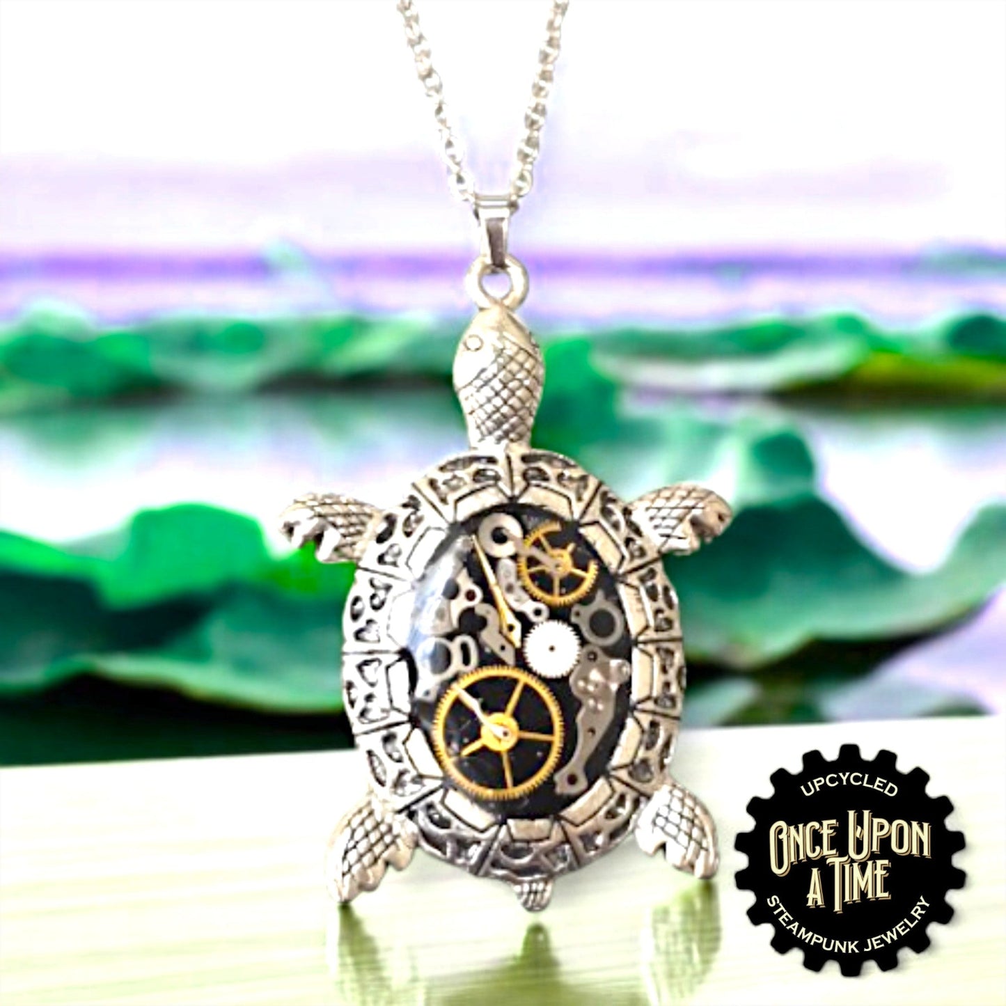 Turtle Oval Watch Part Pendants