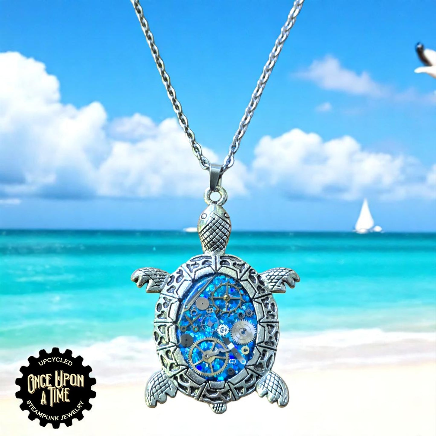 Turtle Oval Watch Part Pendants