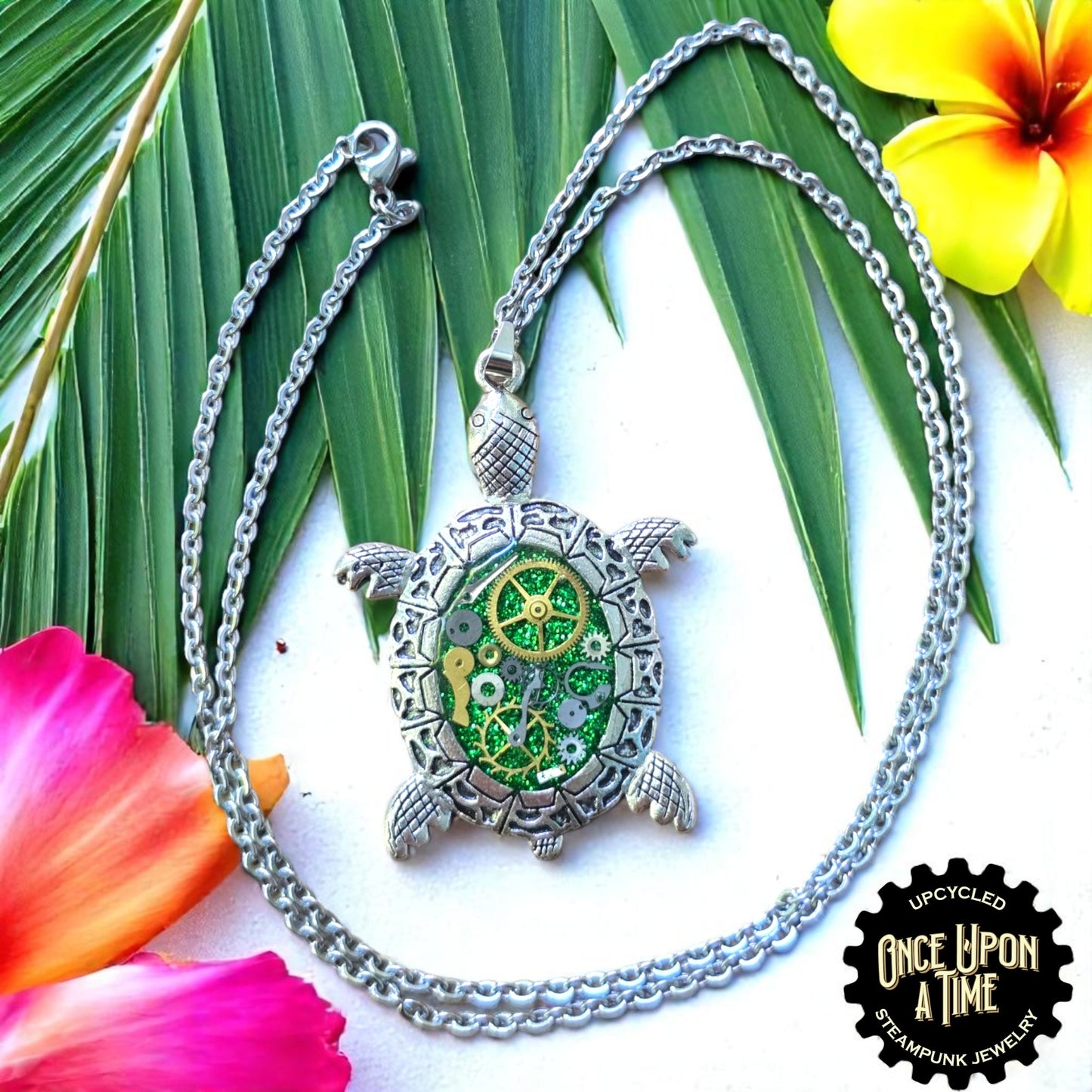 Turtle Oval Watch Part Pendants